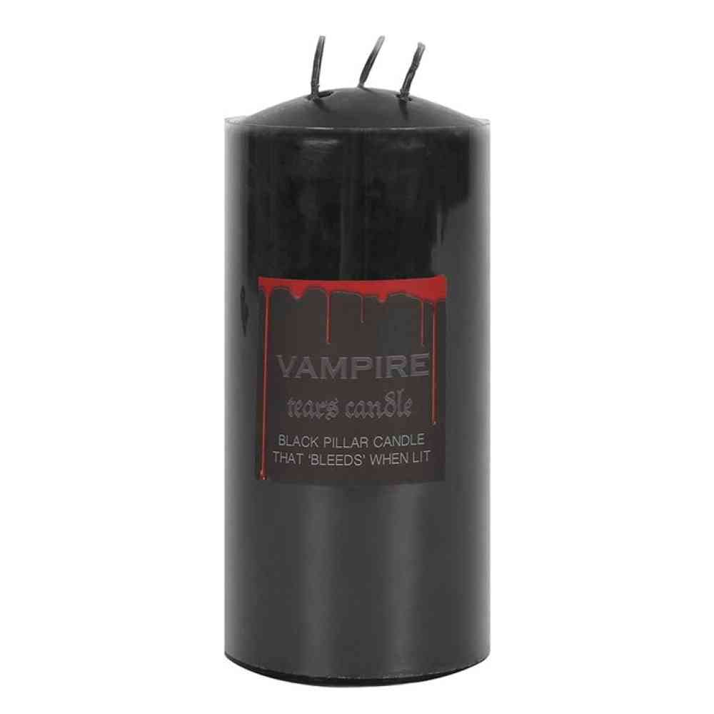 Something Different - Large Vampire Tears Dripping Candle - Black